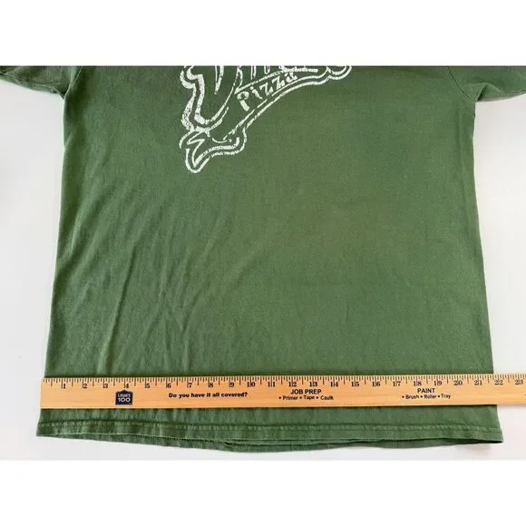 Village Pizza Athens Alabama Green Short Sleeve T Shirt Adult Size L Large - Picture 9 of 11